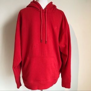 Champion Red Unisex Hooded Pullover Sweatshirt, size Extra Large